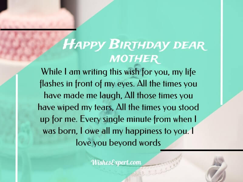 Deep birthday wishes for mom