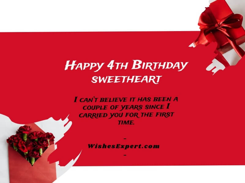 Happy 4th Birthday Wishes