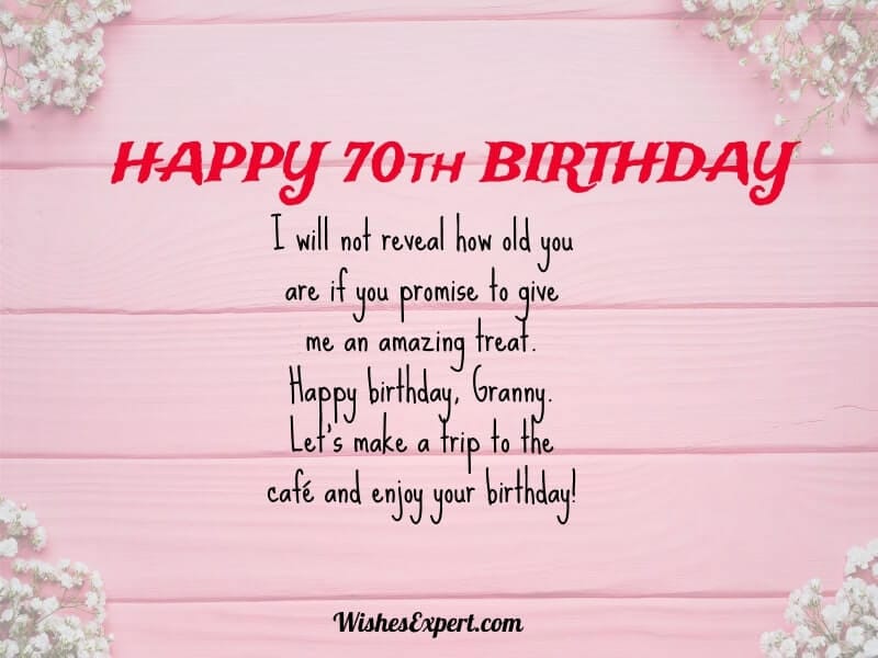 Happy 70th Birthday - Wishes And Quotes