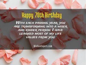 Happy 70th Birthday - Wishes And Quotes