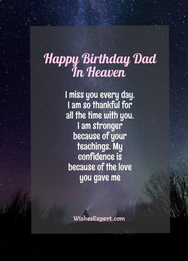 40+ Happy Birthday Dad In Heaven Wishes