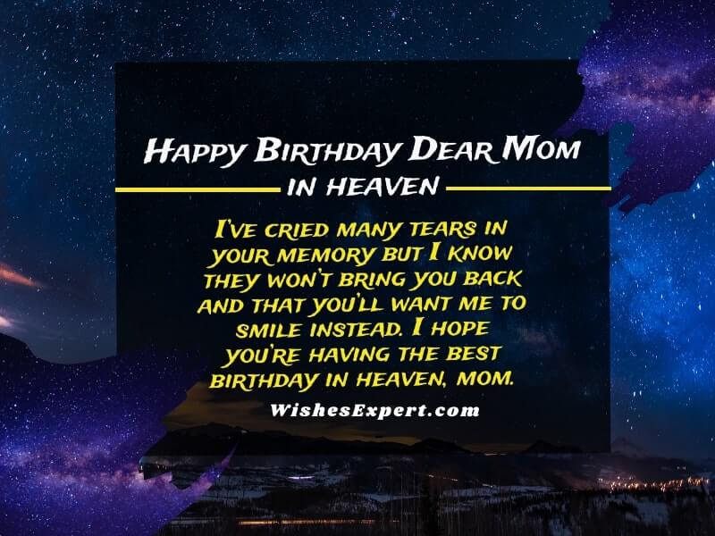 Happy Birthday In Heaven Mom