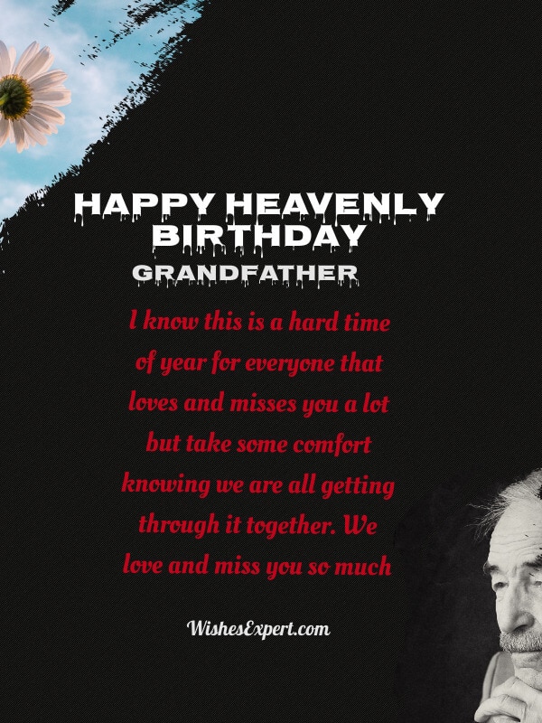 Happy Heavenly Birthday Grandpa