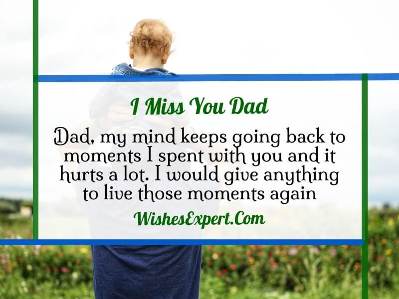I miss you dad