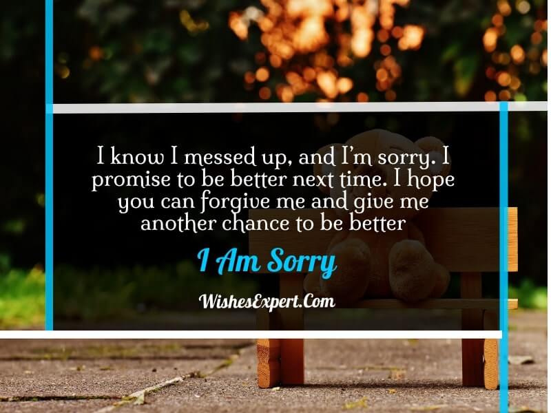 I’m sorry quotes