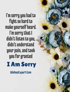 60+ I’m Sorry Quotes And Messages For Perfect Apology