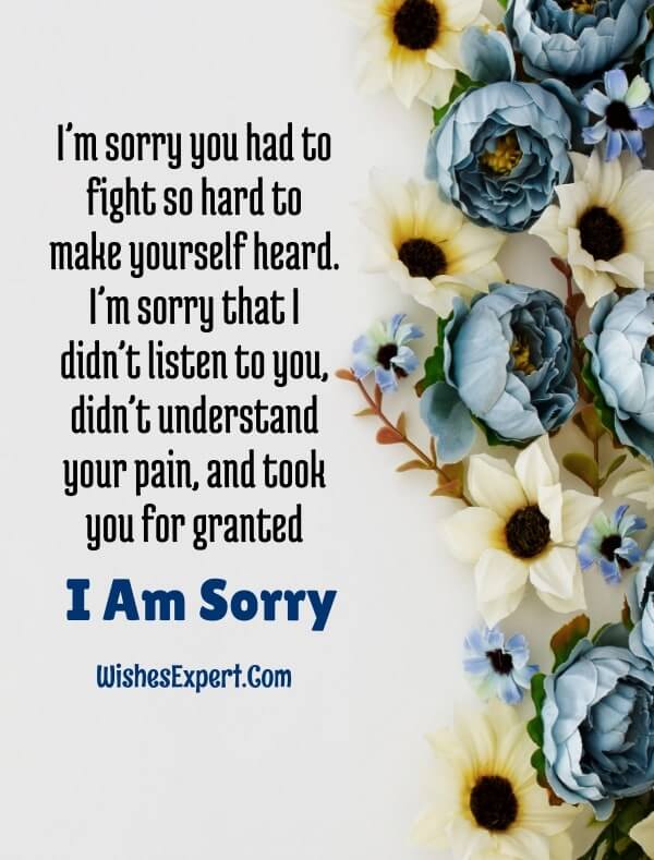 I’m sorry quotes for girlfriend