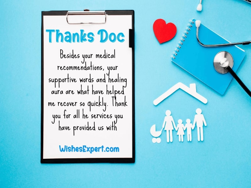 Thank You Note To Doctor