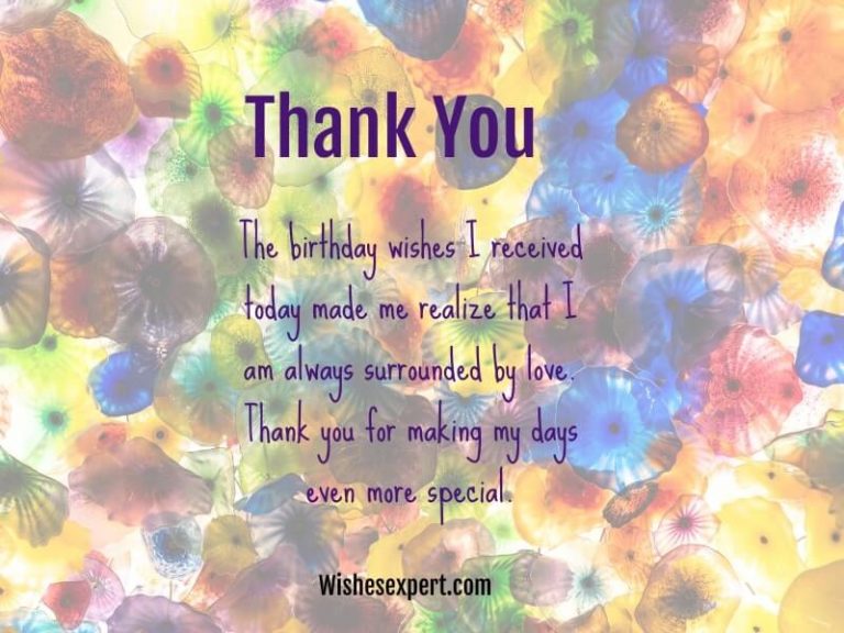 40+ Best Thank You Messages For Birthday Wishes