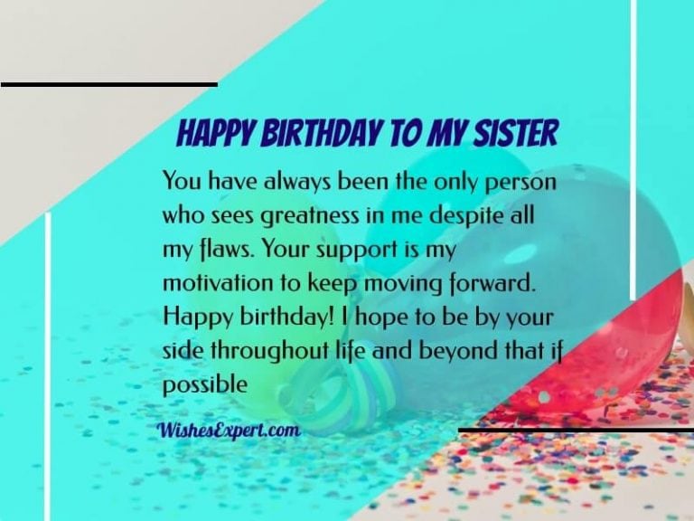 55 Sweet Birthday Wishes For Sister