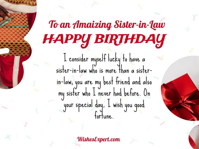 Birthday wishes for sister in law