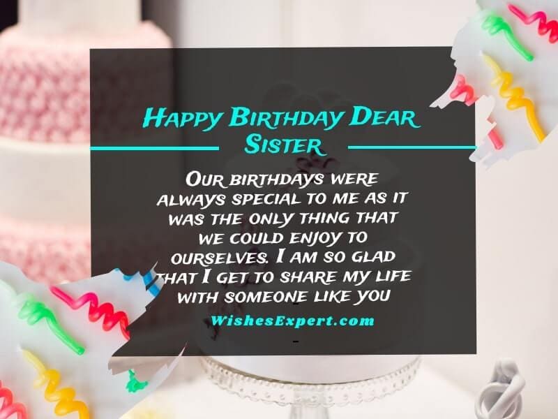 Funny birthday wishes for sister