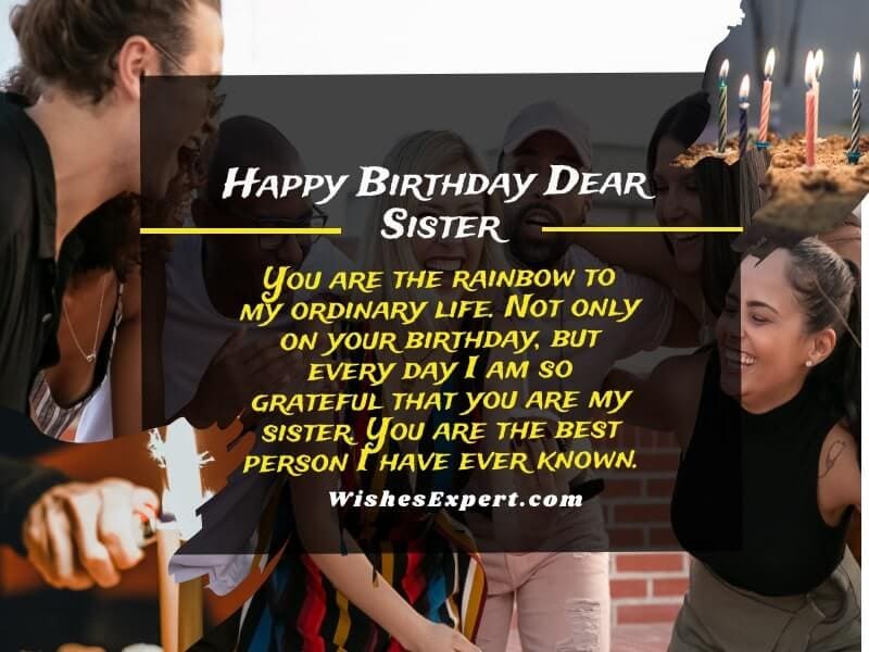 Happy birthday wishes for sister