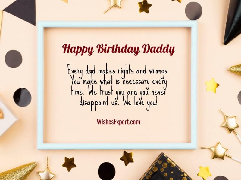 Heart touching birthday wishes for dad
