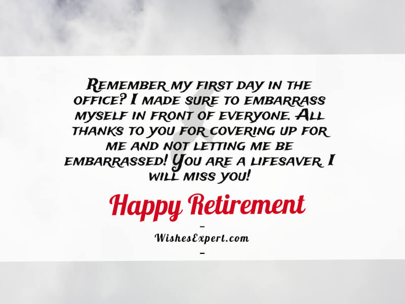 Retirement Wishes For Coworker