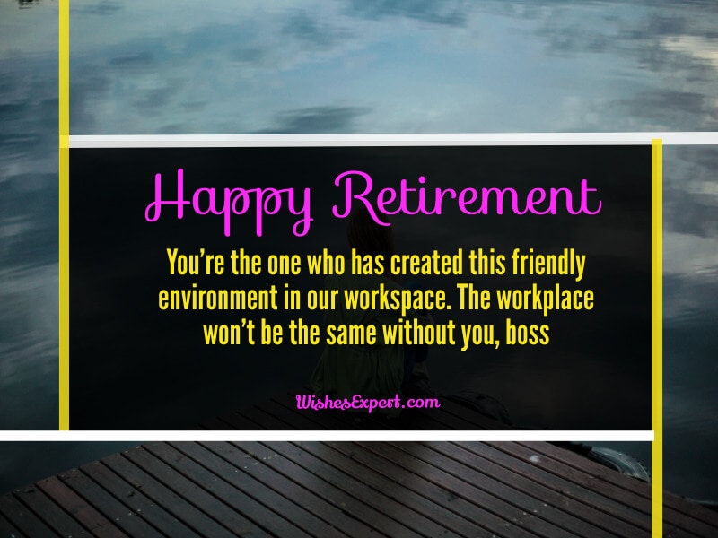 Retirement wishes for boss 