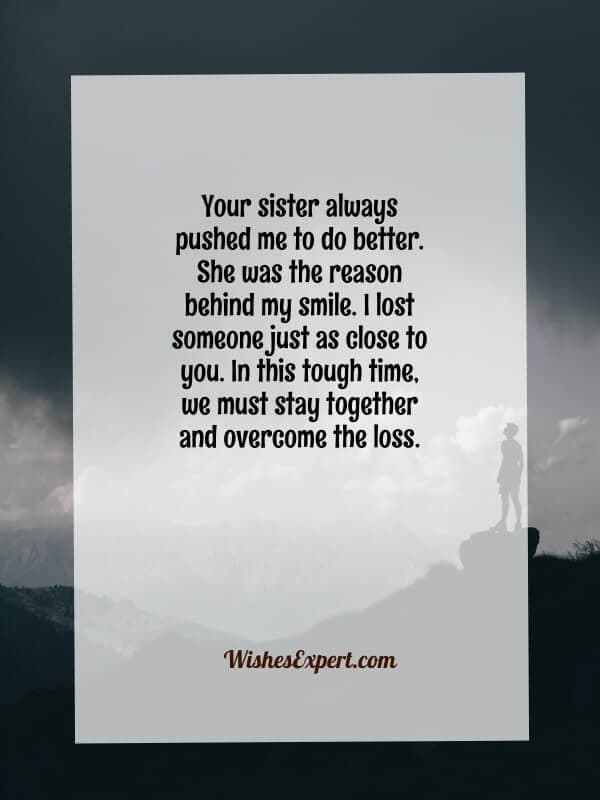Sister passed away quotes