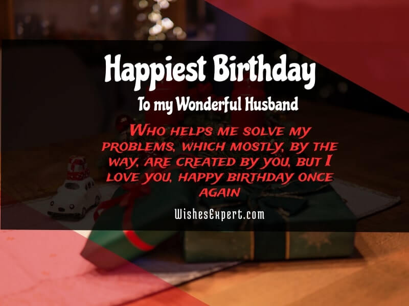 funny birthday message for husband
