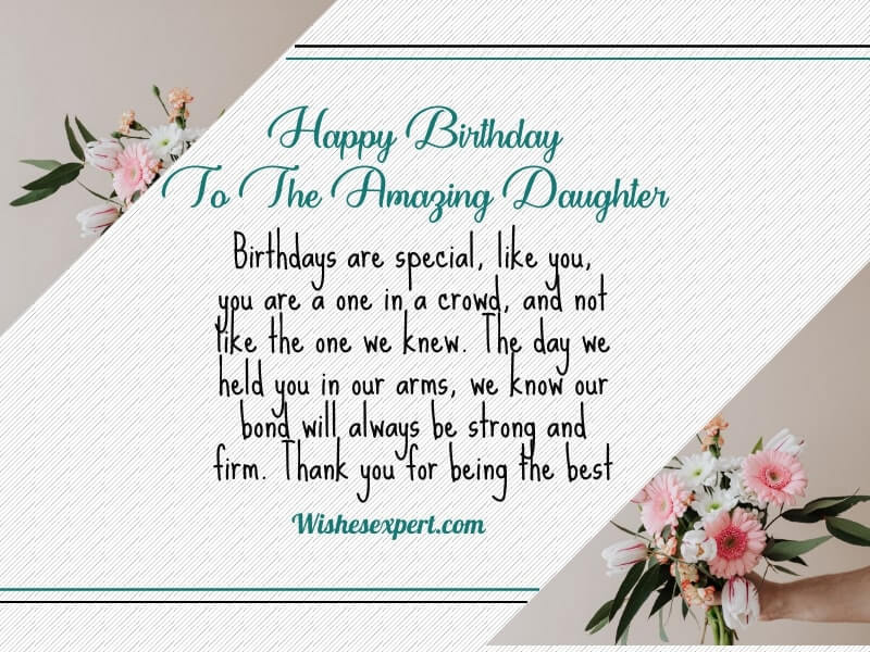 Birthday greetings for daughter