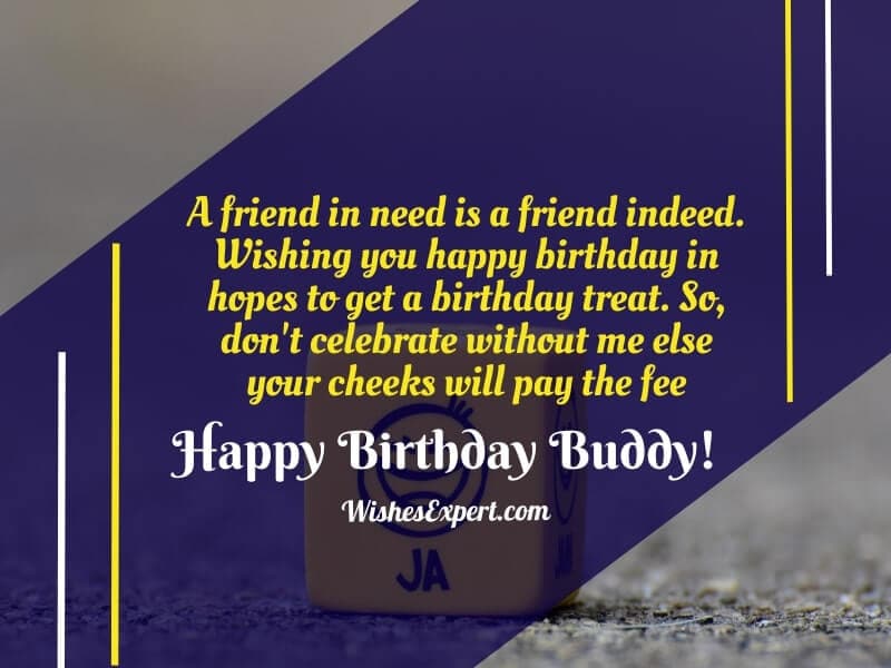 Funny Birthday Wishes for best Male Friends