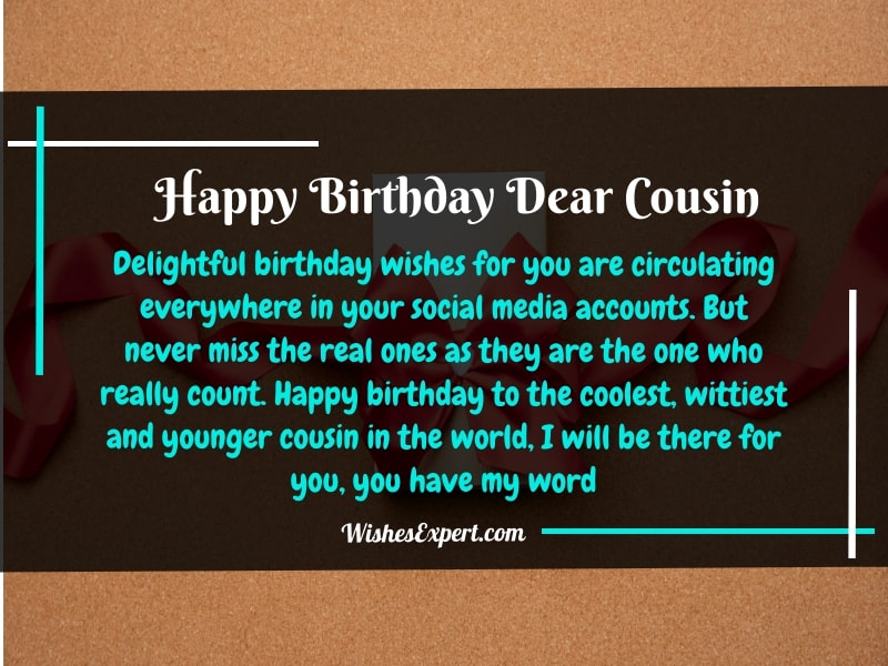 Happy Birthday Wishes for Cousin with Images