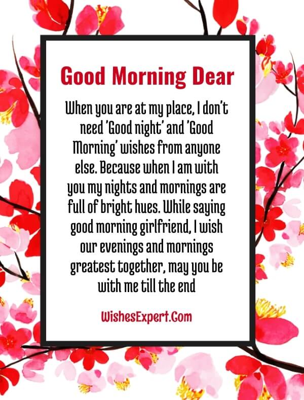 best good morning paragraphs for girlfriend