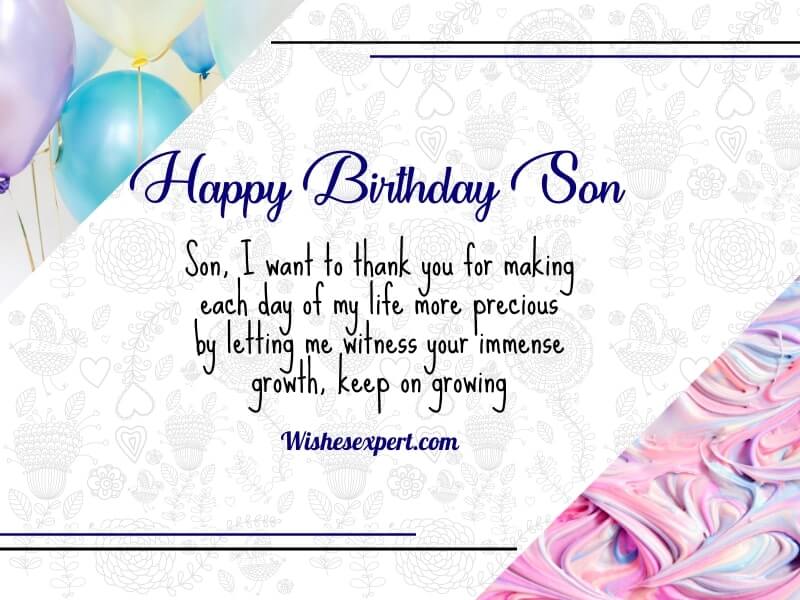 birthday quotes for son from mom
