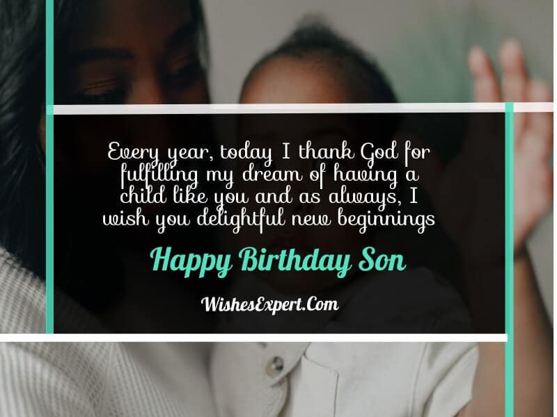 birthday wishes for son from mom