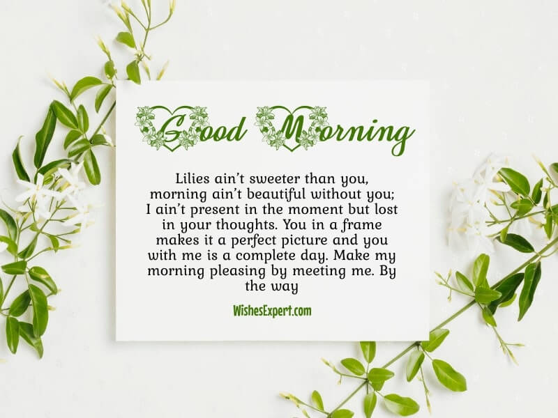 cute good morning paragraphs for him 