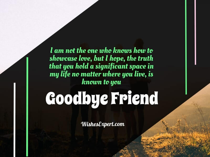 farewell message to a friend