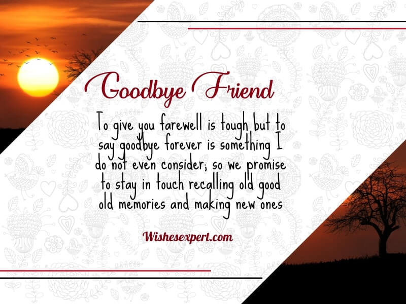 farewell wishes for friend
