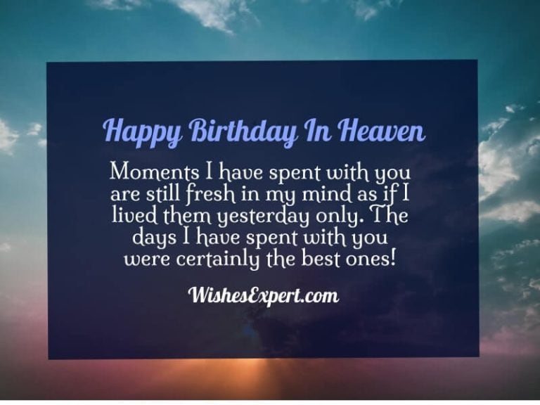 55+ Best Happy Birthday In Heaven Wishes With Images