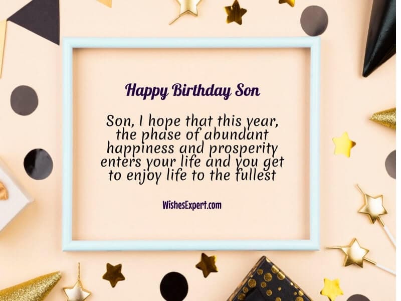 happy birthday son from mom 