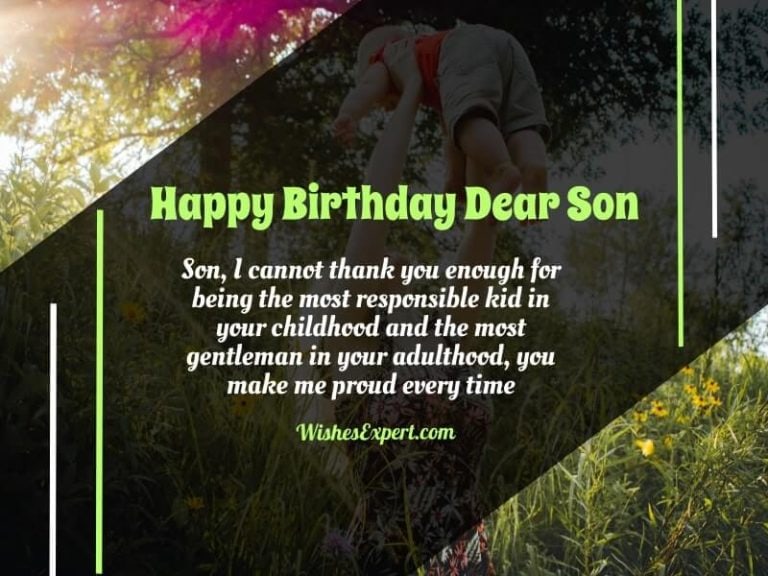 45+ Perfect Birthday Wishes For Son From Mom