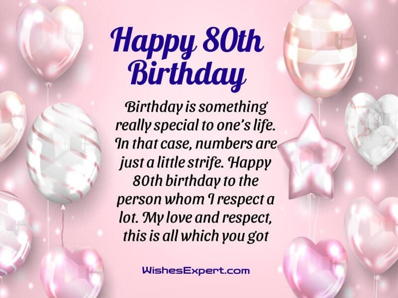 80th Birthday Wishes