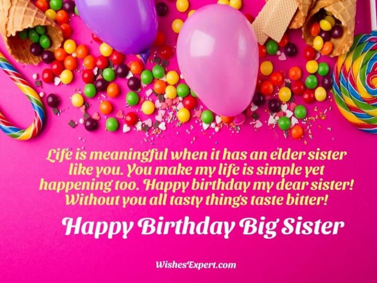 30+ Best Birthday Wishes For Elder Sister