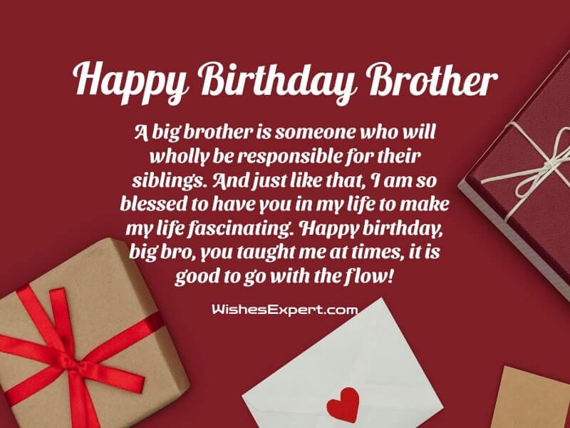 Birthday wishes for big brother