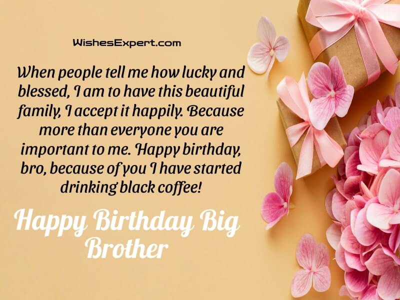 Birthday wishes for big brother