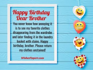 35+ Best Funny Birthday Wishes for Brother