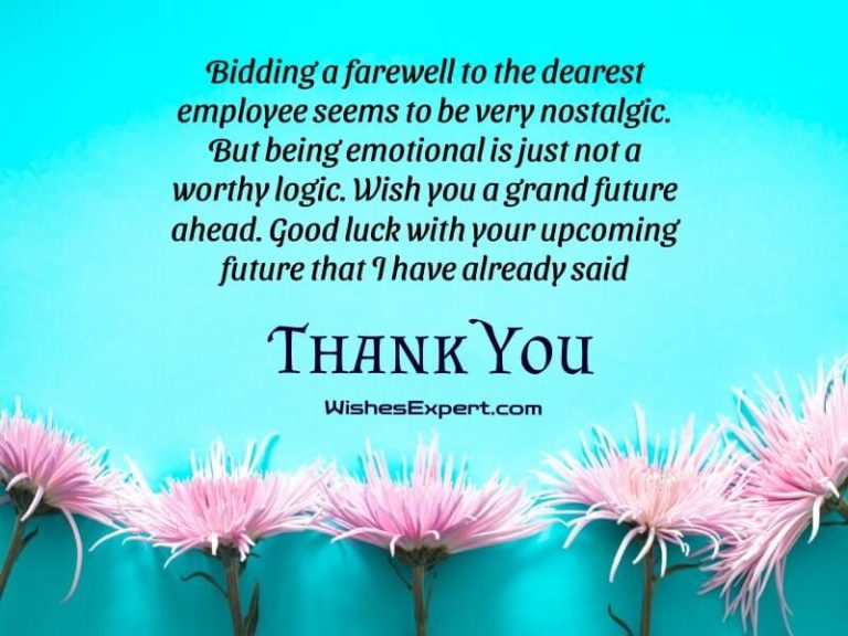 Farewell Messages To Employee Who Is Leaving