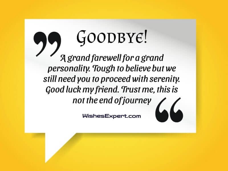 Farewell Messages to Employee