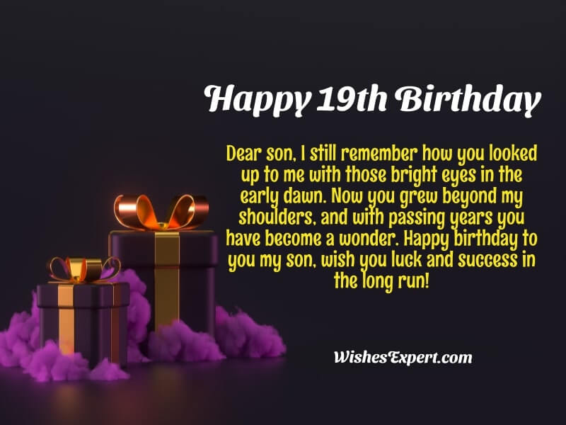 Happy 19th Birthday Son