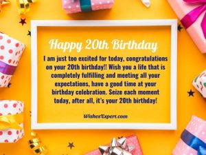 40+ Happy 20th Birthday Wishes And Messages