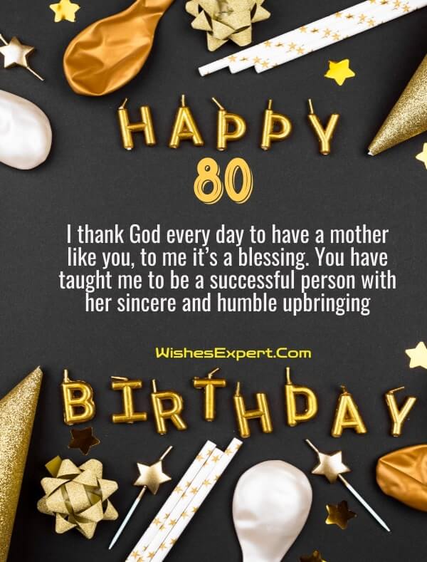 Happy 80th birthday mom Quotes
