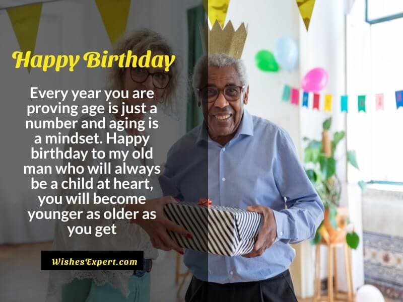 Birthday wishes for old man