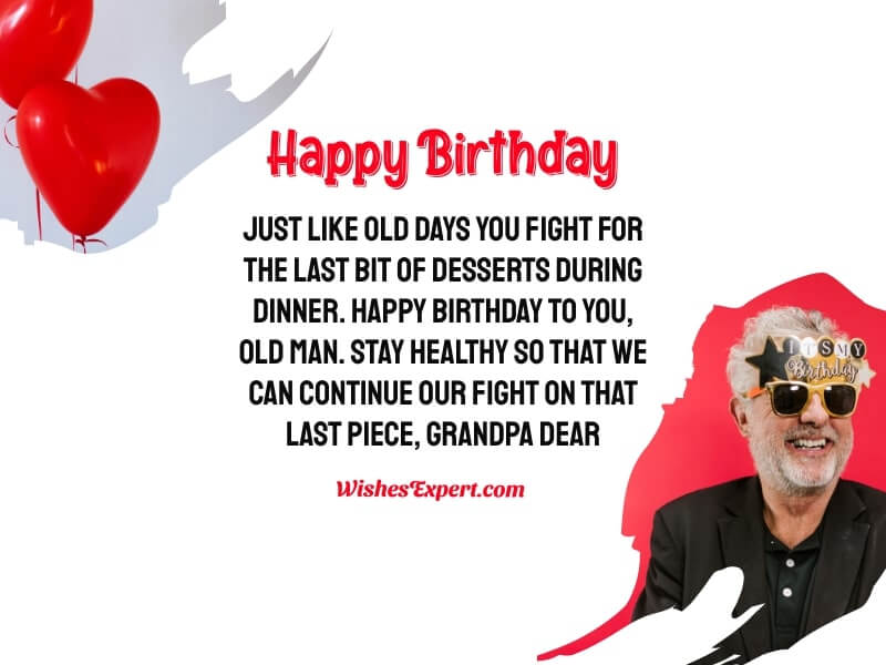 Birthday wishes for Old Man