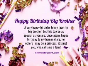 35+ Top Birthday Wishes For Big Brother