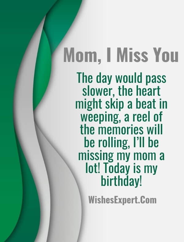 Missing mom on her birthday
