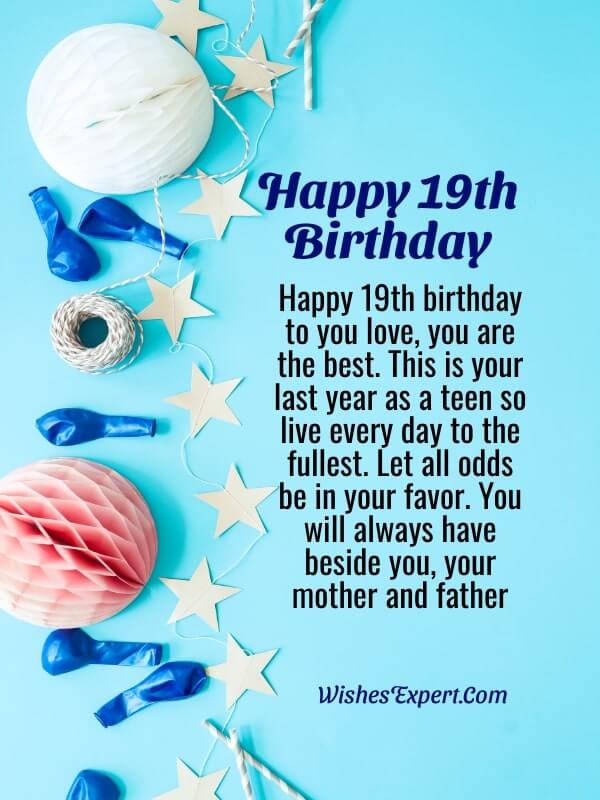 Quotes For 19th Birthday