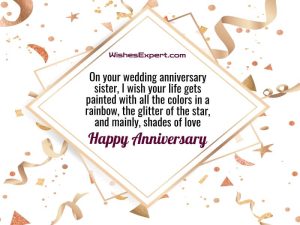 35+ Popular Wedding Anniversary Wishes For Sister